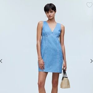 Madewell The Ariana V-Neck Mini Dress